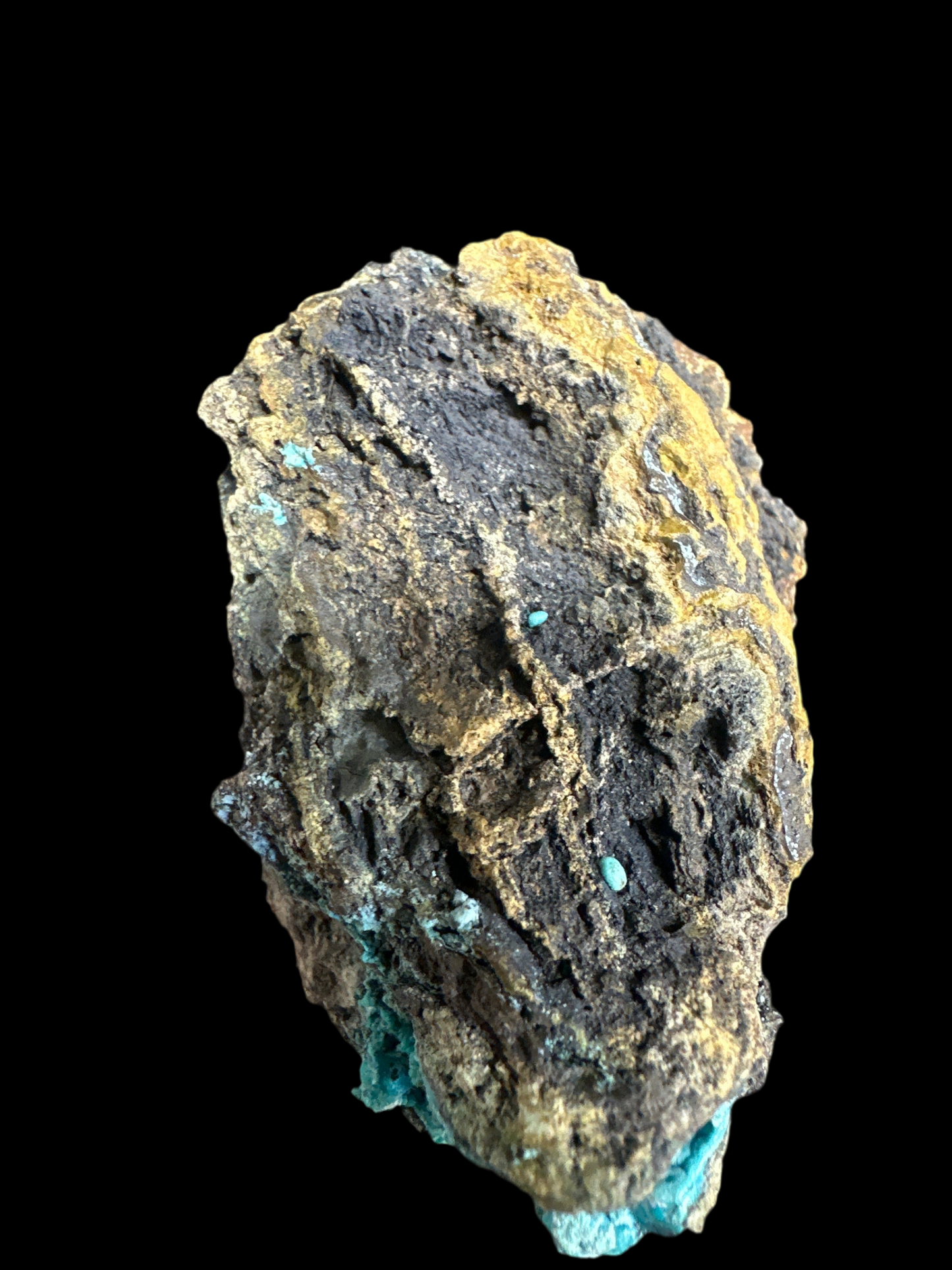 Rare AA Grade Tentadura Mine Quarts Covered in amazing Malachi Chrysacola Limonite And Tenorite