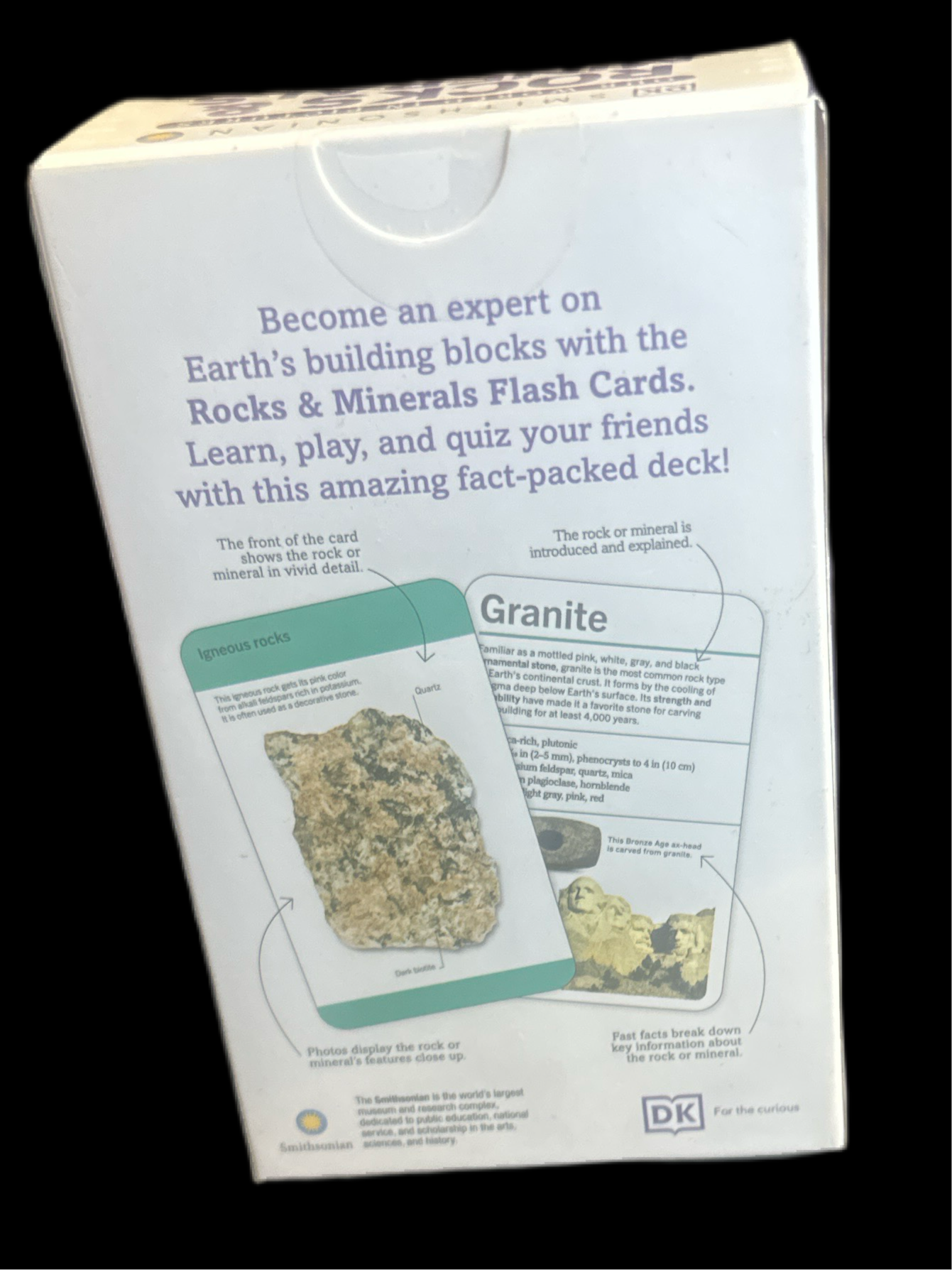 roduct Title: Smithsonian Rocks & Minerals Flash Cards – Explore the World of Geology