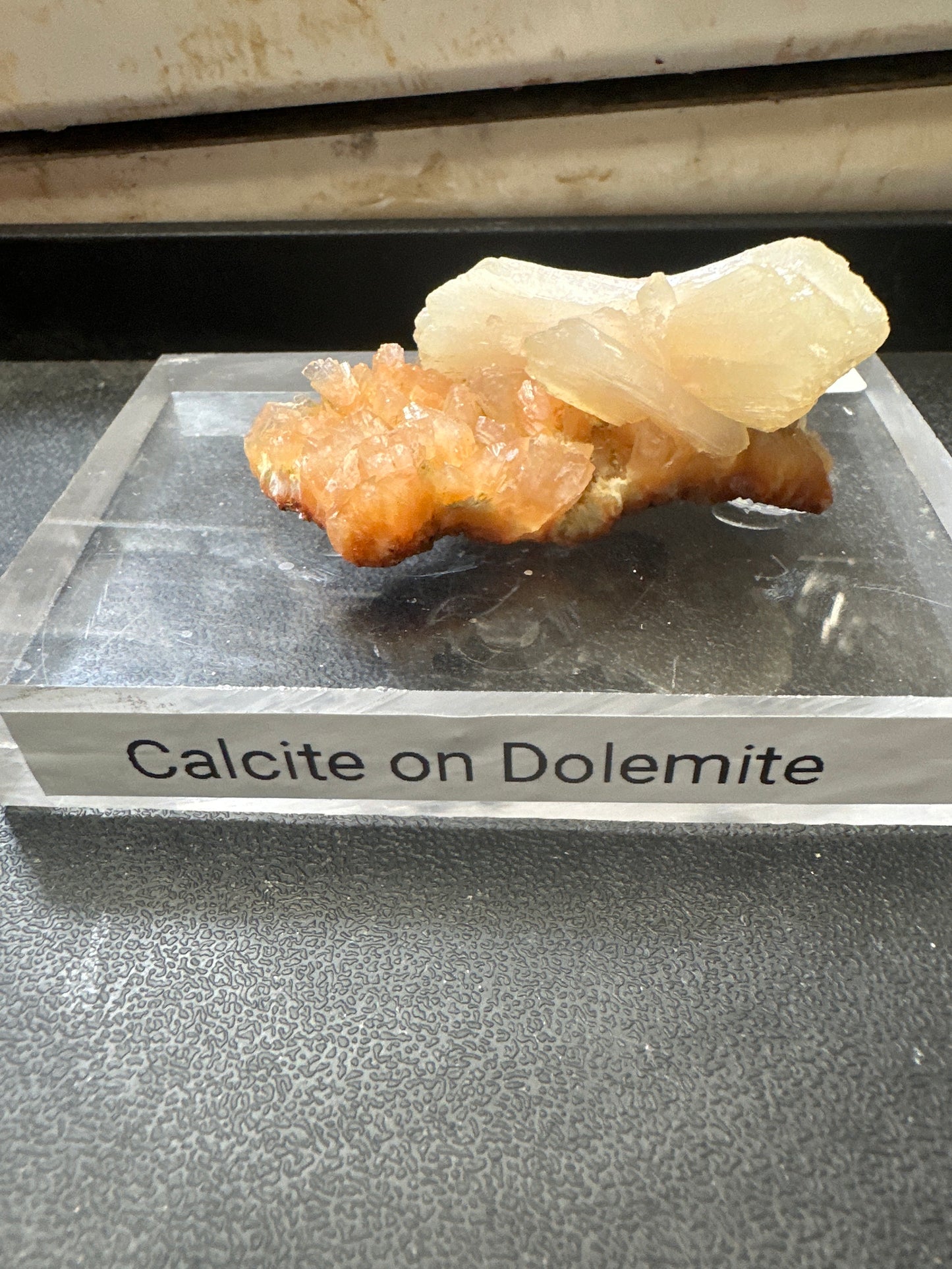 Calcite on Dolomite